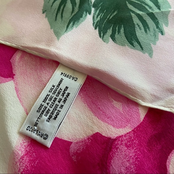 Adrienne Vittadini, Vintage Briar Rose Silk Scarf - Picture 5 of 5